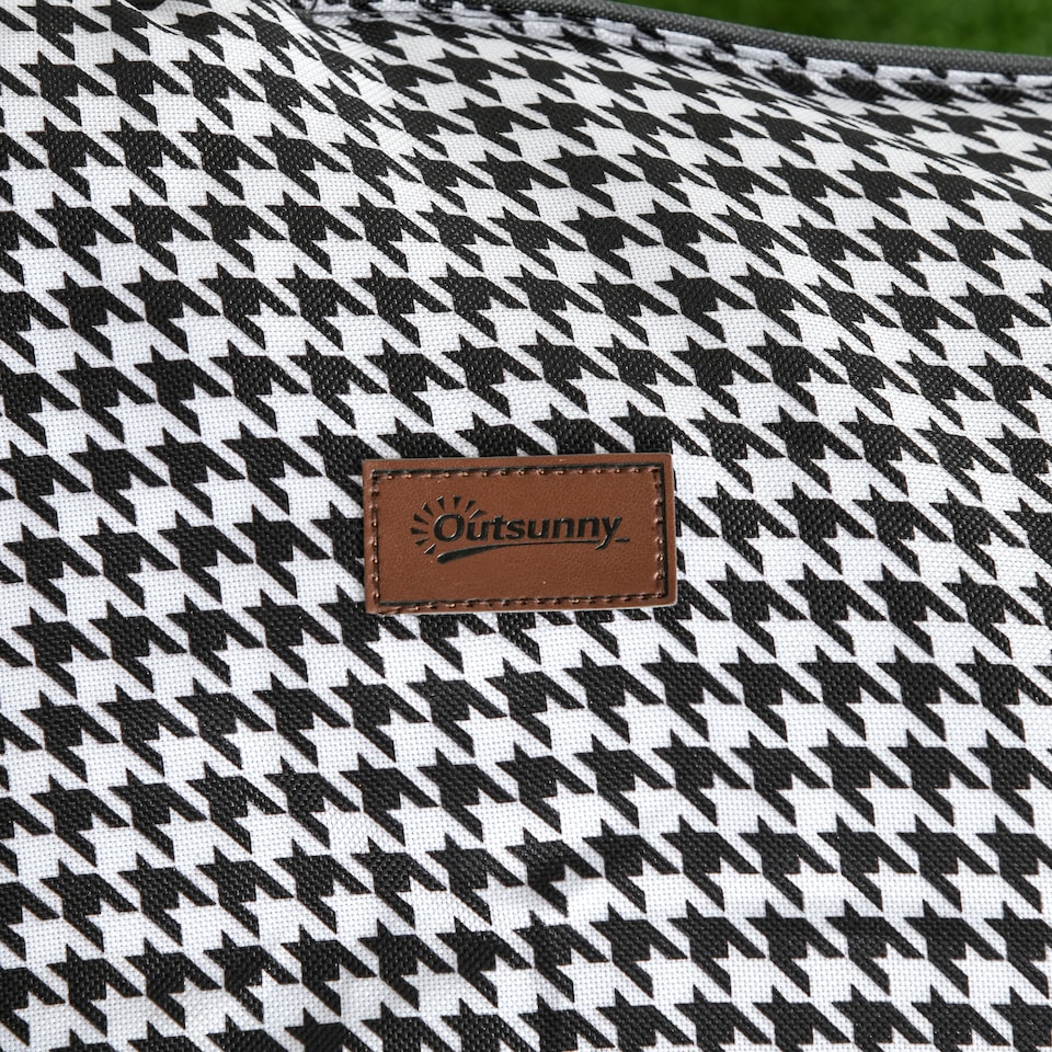 image 1 of Outsunny Camping Bed for Adults, Single Folding Camp Bed, Padded Portable Camping Cot for Sleeping, with Carry Bag, Side Pocket and Cup Holder for Outdoor, Travel, Fishing, Black