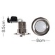 image 6 of ValueLights 20 Pack Fire Rated Brushed Chrome Downlights Cool White Bulbs | Chrome