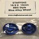 image 1 of Staffs Aluminium BBS Style Wheels in Blue 16.9x10mm STAFFS42