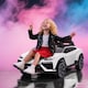 image 2 of AIYAPLAY Licensed Lamborghini Electric Cars for Kids, 12V Battery Powered Ride On Car with Remote Control, Suspension, MP3, Horn, for 3-6 Years Old | White