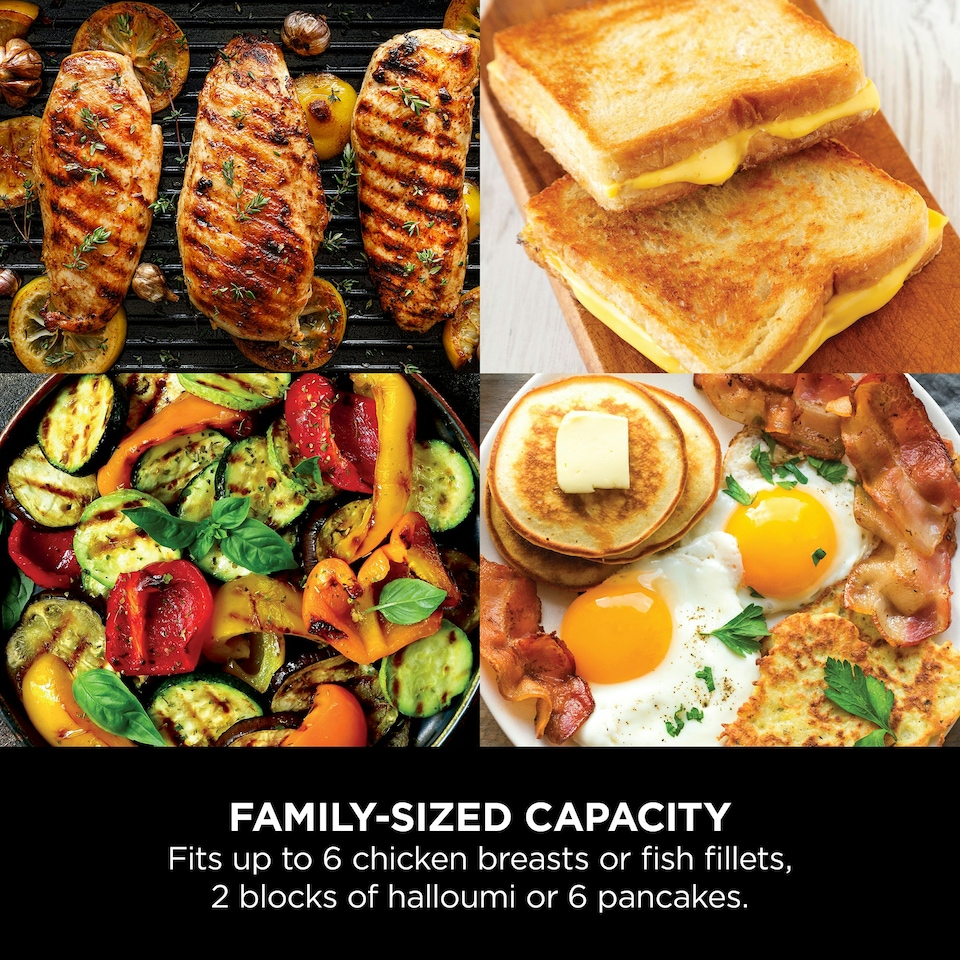 image 1 of Ninja Sizzle Low Smoke Indoor Grill & Flat Plate GR101UK