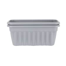 Vista 2x 60cm Rectangular Plastic Garden Trough Grey