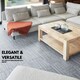 image 8 of NOVECRAFTO Peel & Stick Floor Tiles – Grey Carpet Effect, 12x12in (30.5x30.5cm), Self Adhesive, Durable, Easy Clean, Carpet Imitation Style Grey | 4.65 sqm