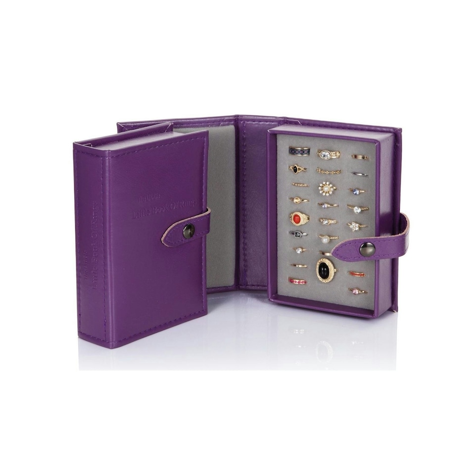 Little Little Book Of Rings Small Purple Jewellery Storage Box
