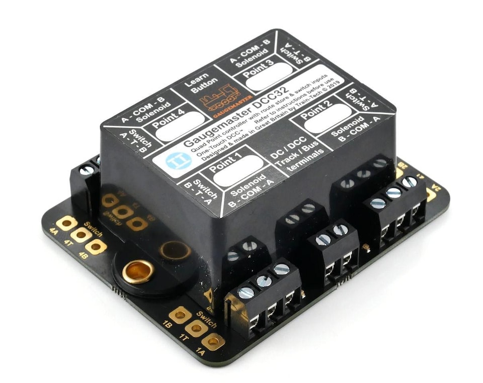 image 1 of Gaugemaster DCC Point Motor Decoder w/CDU 4 Way (Twin Pack)