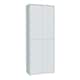 image 2 of Alice Springs Tall Shoe Cabinet with 4 Doors Push-to-Open in Light Grey