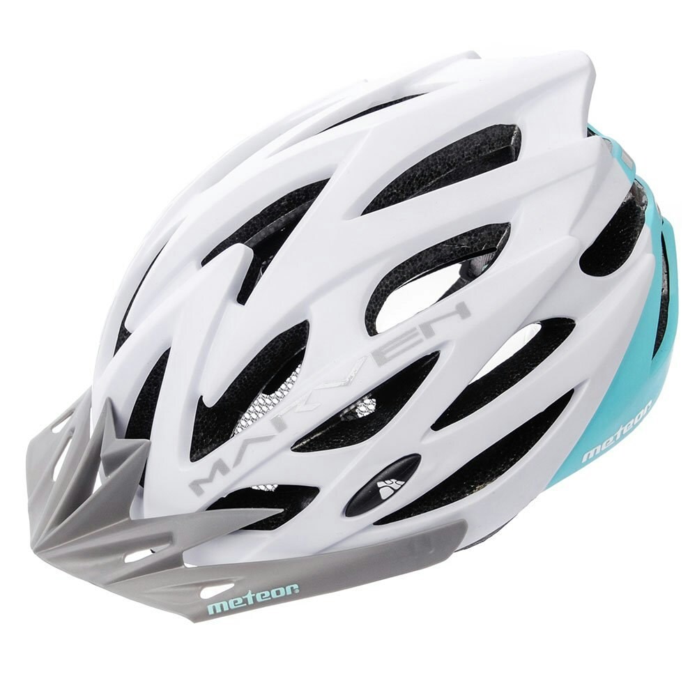 Meteor Marven Cycle Helmet MTB Bike Skateboard Scooter Safety Gear White White-Cy S