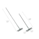 image 10 of JVL Extendable Microfibre Window Cleaner-Grey