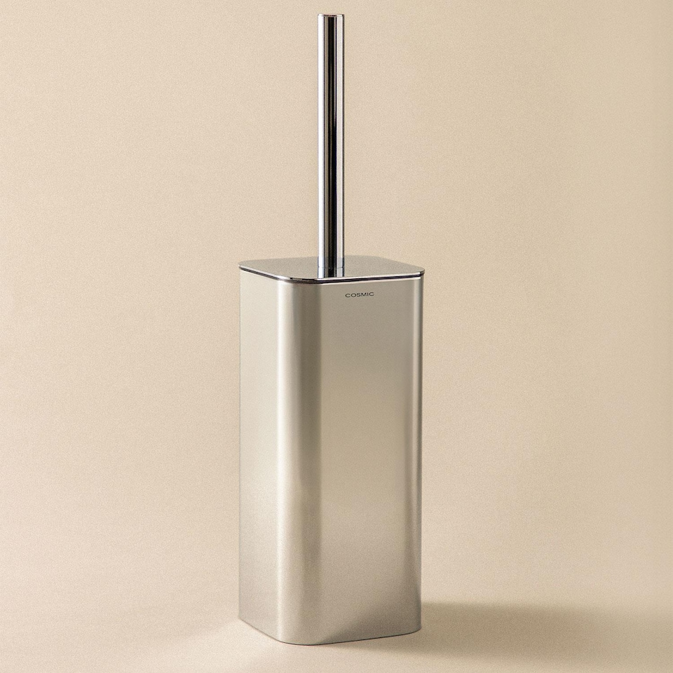 image 1 of COSMIC Toilet brush & holder, Brushed stainless steel, NEA Collection