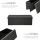 image 3 of Stool - foldable, padded, polyester, large storage space, 110 x 38 x 38 cm | Grey | dark grey | 110 x 38 x 38 cm | 1