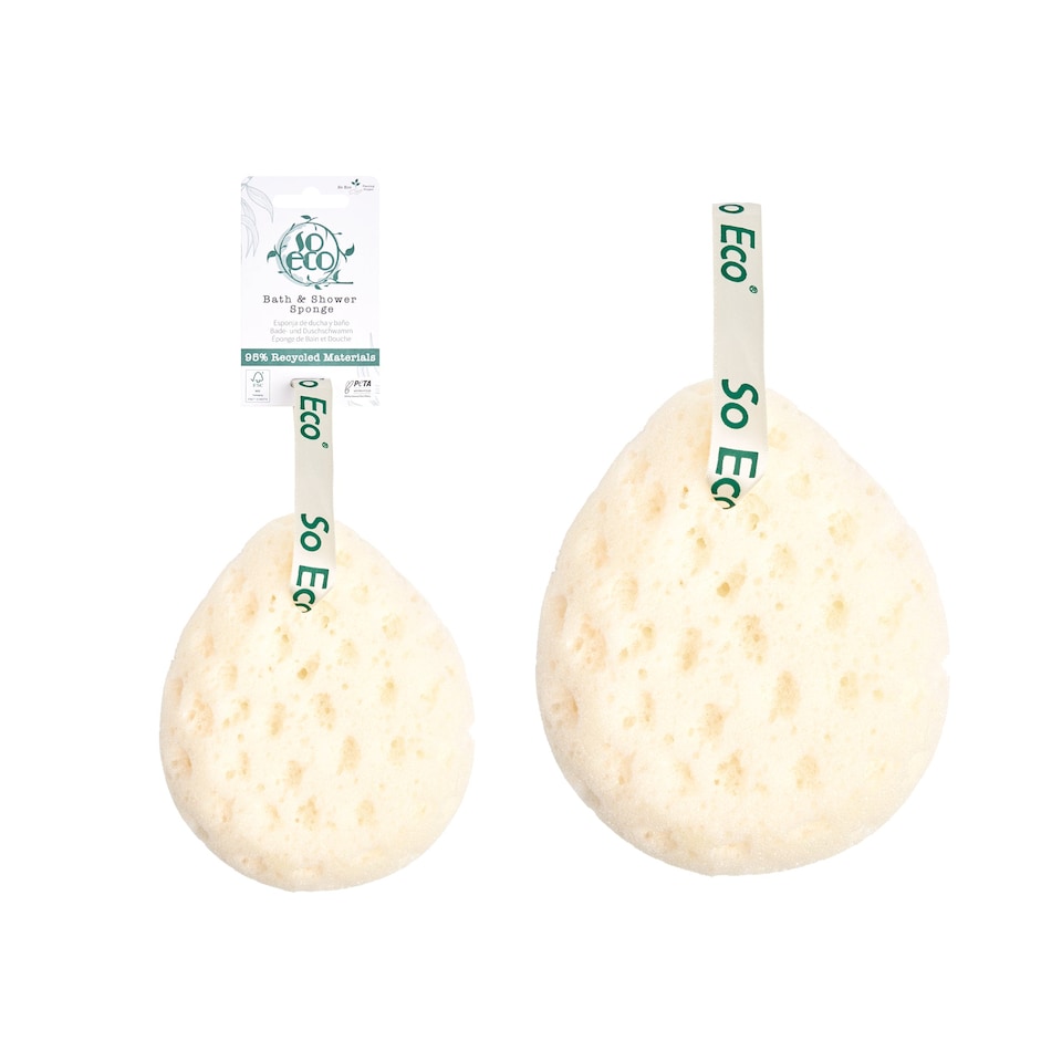 image 1 of So Eco Bath & Shower Sponge | White