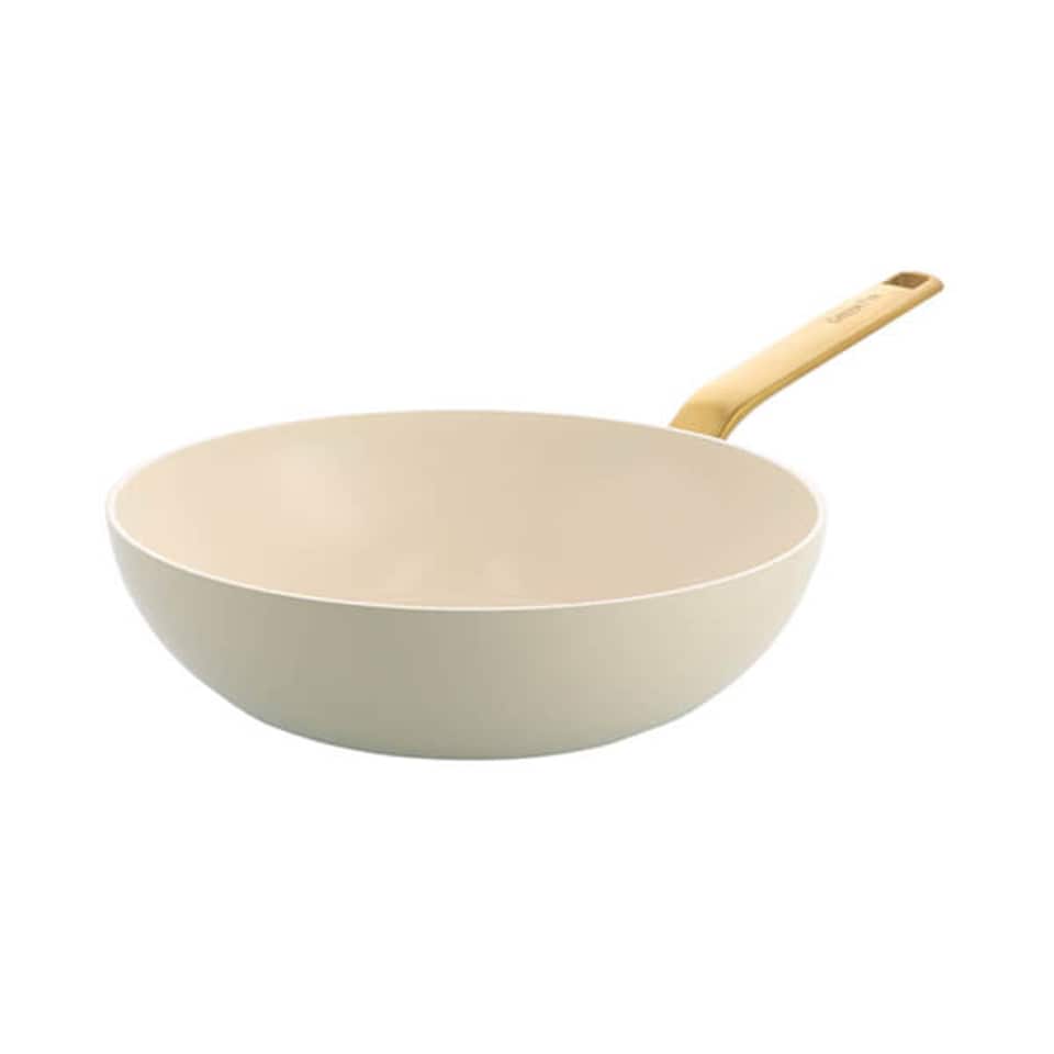 image 1 of GreenPan Evolution 28cm Wok Cream