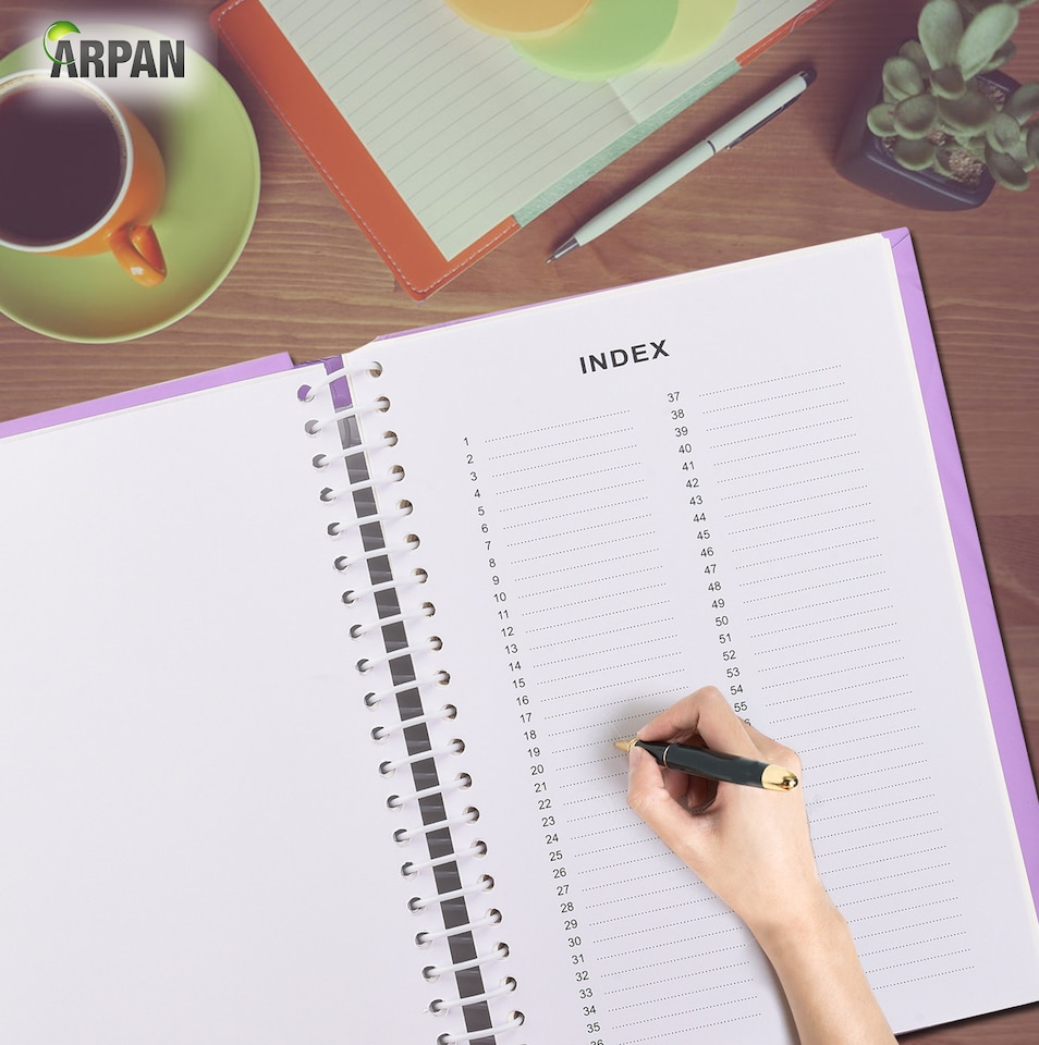 image 1 of ARPAN Self Adhesive Spiral Ring Binding Photo Album – 36 Sheets / 72 Sides – Large Sticky Page Scrapbook Memory Album for Photos, Keepsakes & Special Occasions