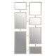 image 1 of Interiors by Premier Silver Multi Frame Wall Mirror, Contemporary Panel Decorative Mirror With Silver Iron Frame, Accent Mirror Silver