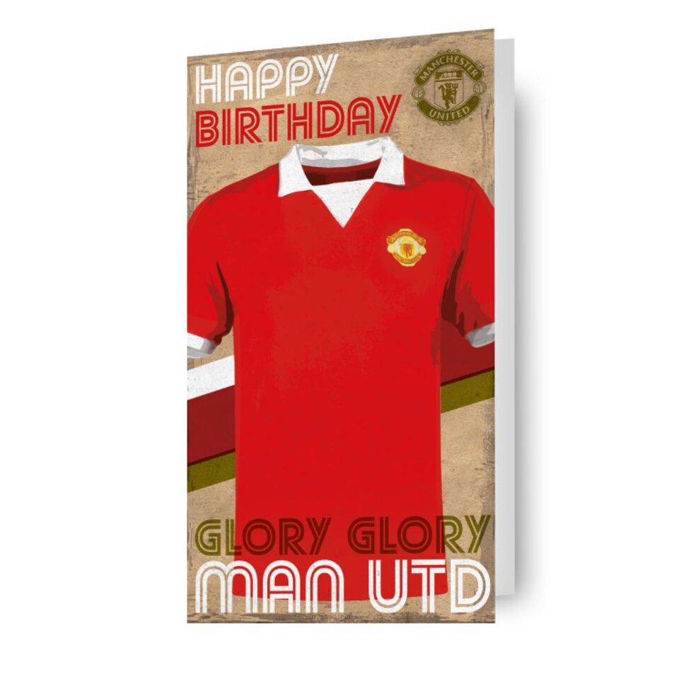 image 1 of Manchester United FC Shirt Birthday Card