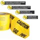 image 2 of Pegdev High Visibility Underground Detectable Warning Tape Gas 150mm x 40m