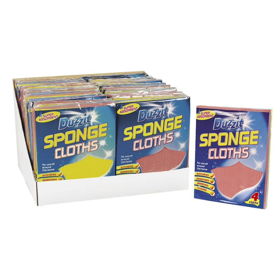 image 1 of Pack of 4 Sponge Cloths