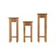 image 4 of Corona Plant Stands (Set of 3) - Distressed Waxed Pine