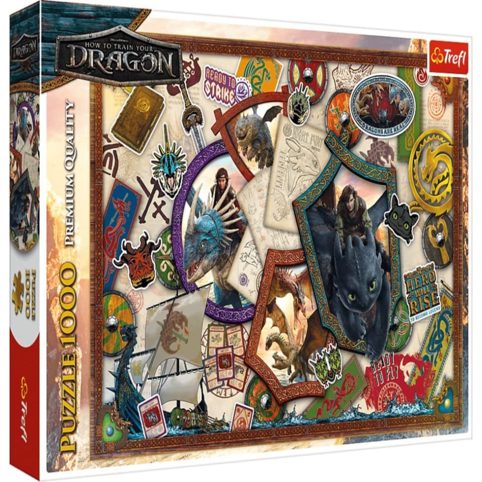 Trefl How To Train Your Dragon Heroes 1000 Piece Puzzle