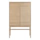image 2 of Linley Cabinet with 2 doors and 4 shelves in White Oak