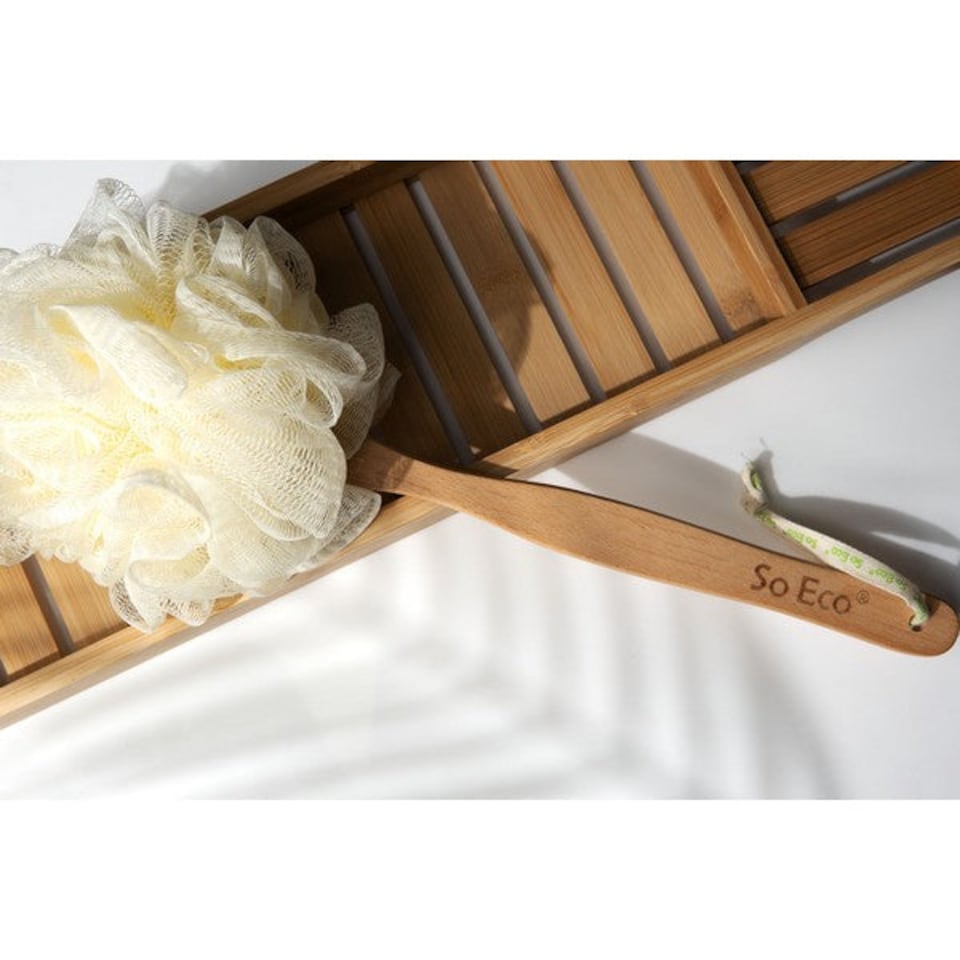 image 1 of So Eco Long Handle Shower Pouf