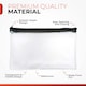 image 3 of Pack of 12 Janrax 8x5" Assorted Colour Zip Clear Exam Pencil Cases