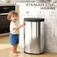 image 5 of HOMCOM Automatic Kitchen Bin with Soft-Close Lid, 55L Sensor Wastebasket | Silver