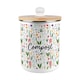 image 1 of Spring Flowers Compost Caddy - Metal 2L Decorative Kitchen Food Waste Bin