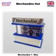 image 1 of Slot Car Track Scenery Merchandise Hut Blue 1:32 Scale Wasp