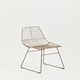 image 5 of Interioirs by Premier Small Bronze Metal Wire Chair, Sturdy Metal Chair for Kitchen, Outdoor Tapered Metal Chair for Patio, Lawn