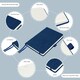 image 5 of Notes London A5 Italian Styled Moretti Notebook Navy
