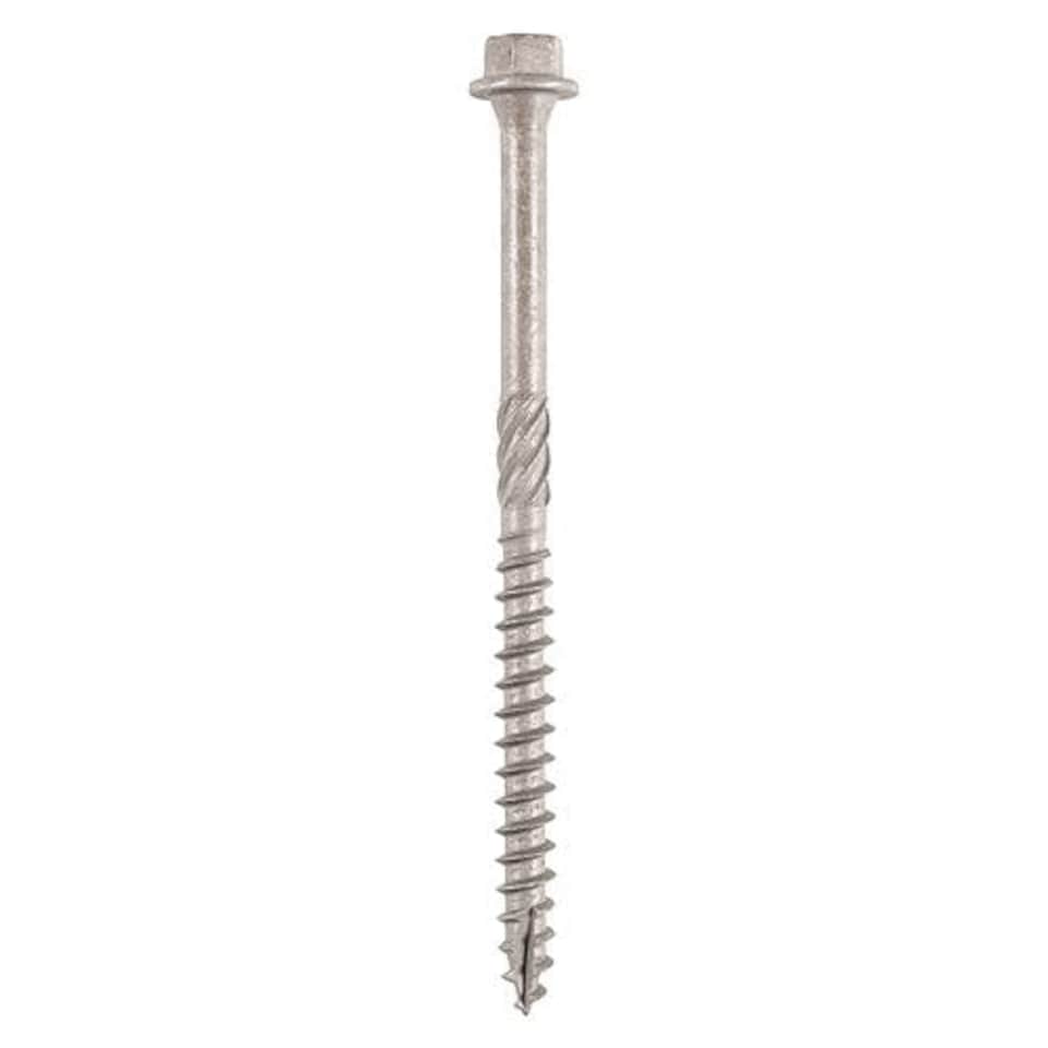image 1 of Timco - Timber Screws - Hex - Stainless Steel (Size 6.7 x 150 - 4 Pieces)