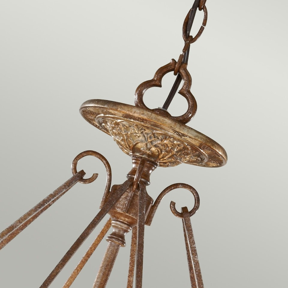 image 1 of Marcella 3 Light Ceiling Pendant British Bronze, E27