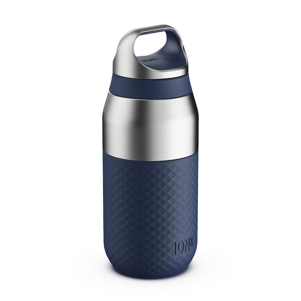 ION8 ROAM Insulated Steel Water Bottle, Rubberised Ceramic, 320ml / 11oz