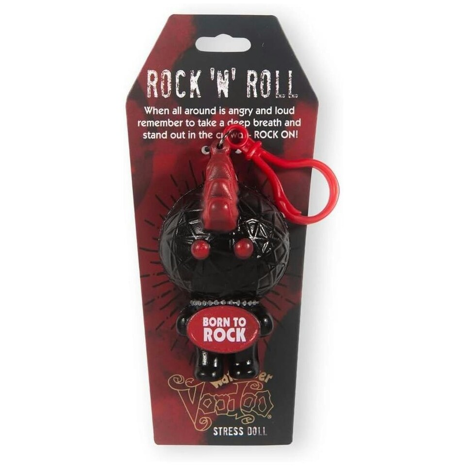 History & Heraldry Voodoo Stress Toy Keychain -  Rock'N Roll