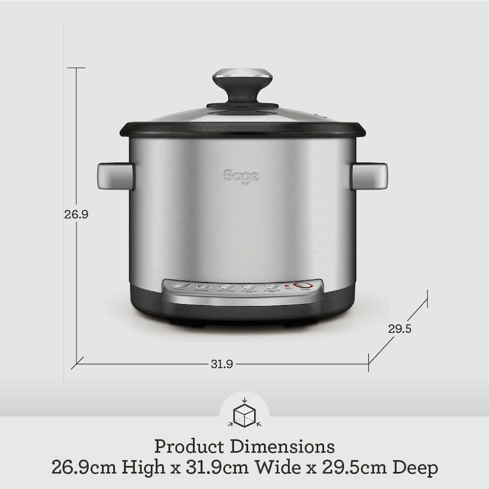 image 1 of The Sage Risotto Plus Multi Cooker, Brushed Stainless Steel, BRC600UK, Silver