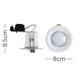 image 3 of ValueLights 20 Pack Fire Rated Gloss White Recessed GU10 Ceiling Spotlights Downlights