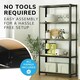 image 5 of Boltless 5 Tier Shelving Racking Heavy Duty Steel Shelf Unit Shed Garage Home Black Black