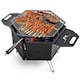 image 1 of Portable Charcoal Grill Stove 360° Rotatable Outdoor Hibachi Grill Smoker