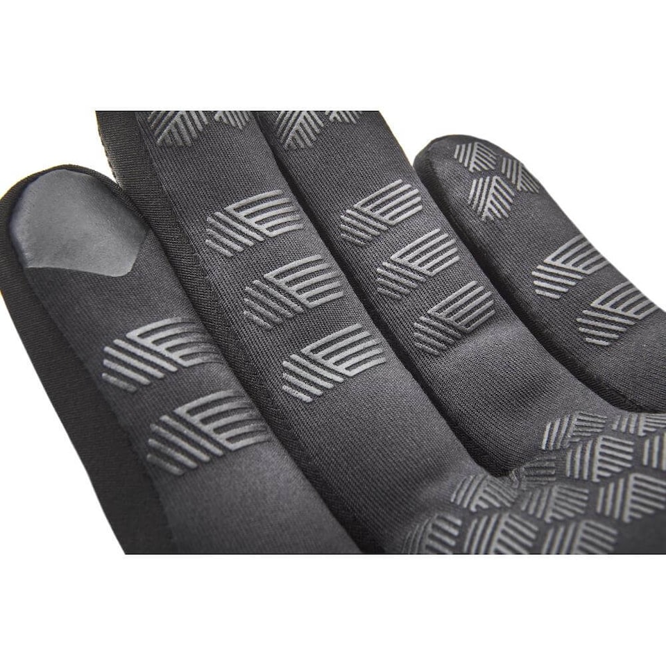 image 1 of Adidas Full Finger Essential Gloves — Black, Aeroready Weightlifting Gloves, Touchscreen-Compatible | Black | Black | M