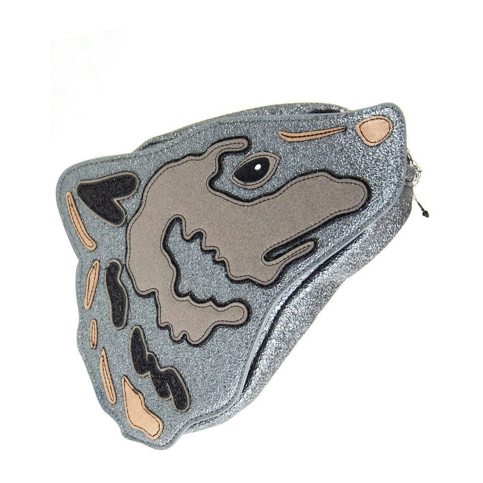 image 1 of Danielle Nicole Hufflepuff Harry Potter Crossbody Bag - Silver/Grey - One Size Silver