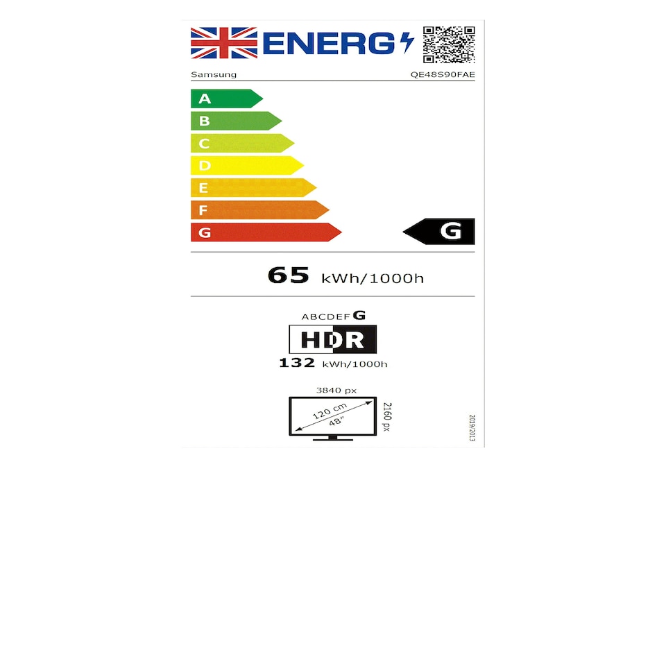 image 1 of Samsung QES90F 48 inch 4K Ultra HD OLED HDR Smart TV - QE48S90F