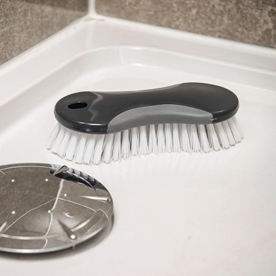 image 1 of Addis ComfiGrip Scrubbing Brush, Metallic Graphite N/A