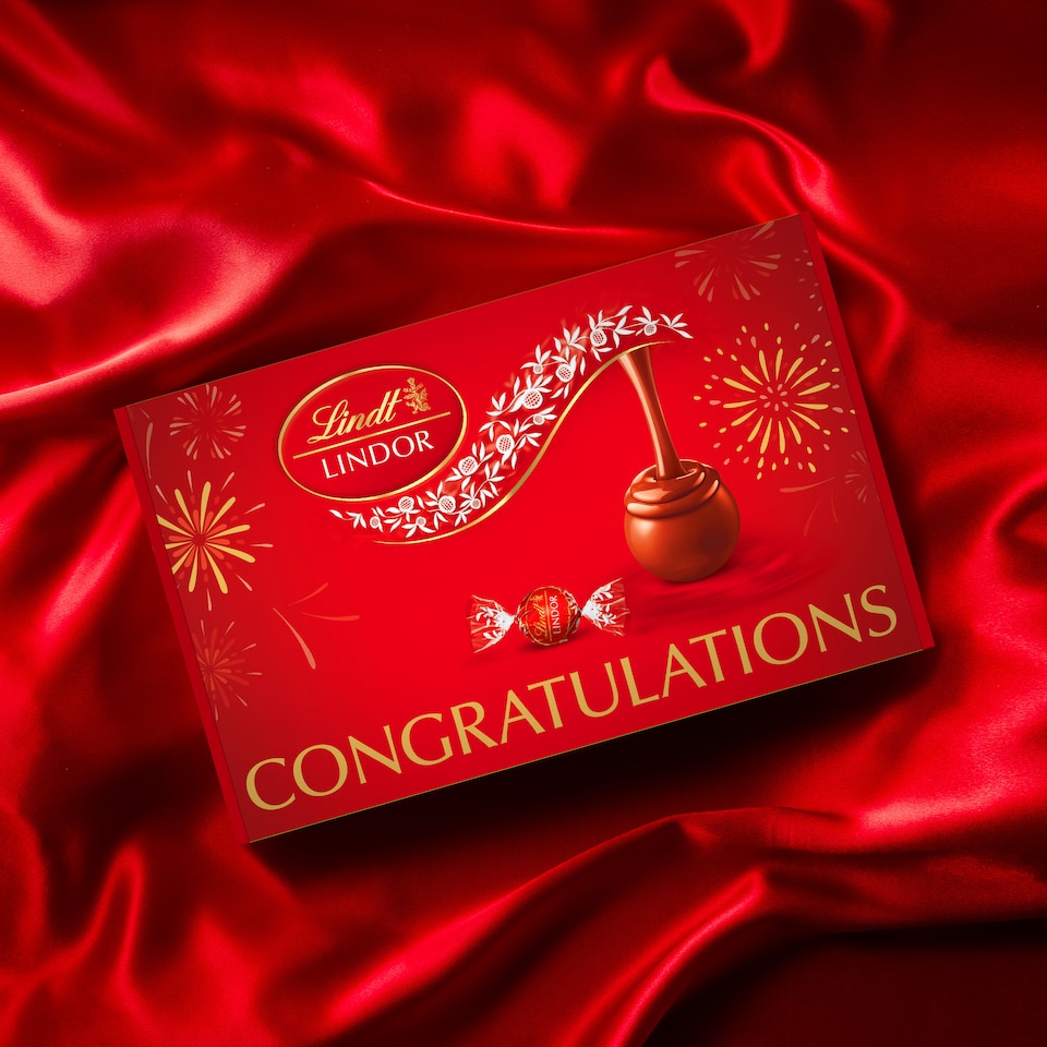 image 1 of Lindt Congratulations Chocolates Gift Box - 926g (40-Piece Set) - Assorted Chocolate Bars & Truffles, Perfect as a Thank You Gift and Celebration Hamper for Friends, Colleagues, or Loved Ones