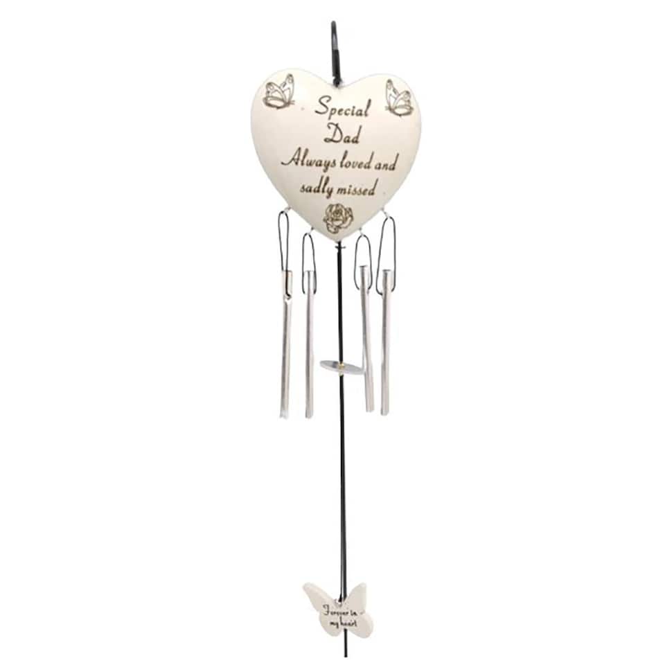 image 1 of Special Dad Hanging Wind Chime Graveside Memorial Decoration Plaque Outdoor