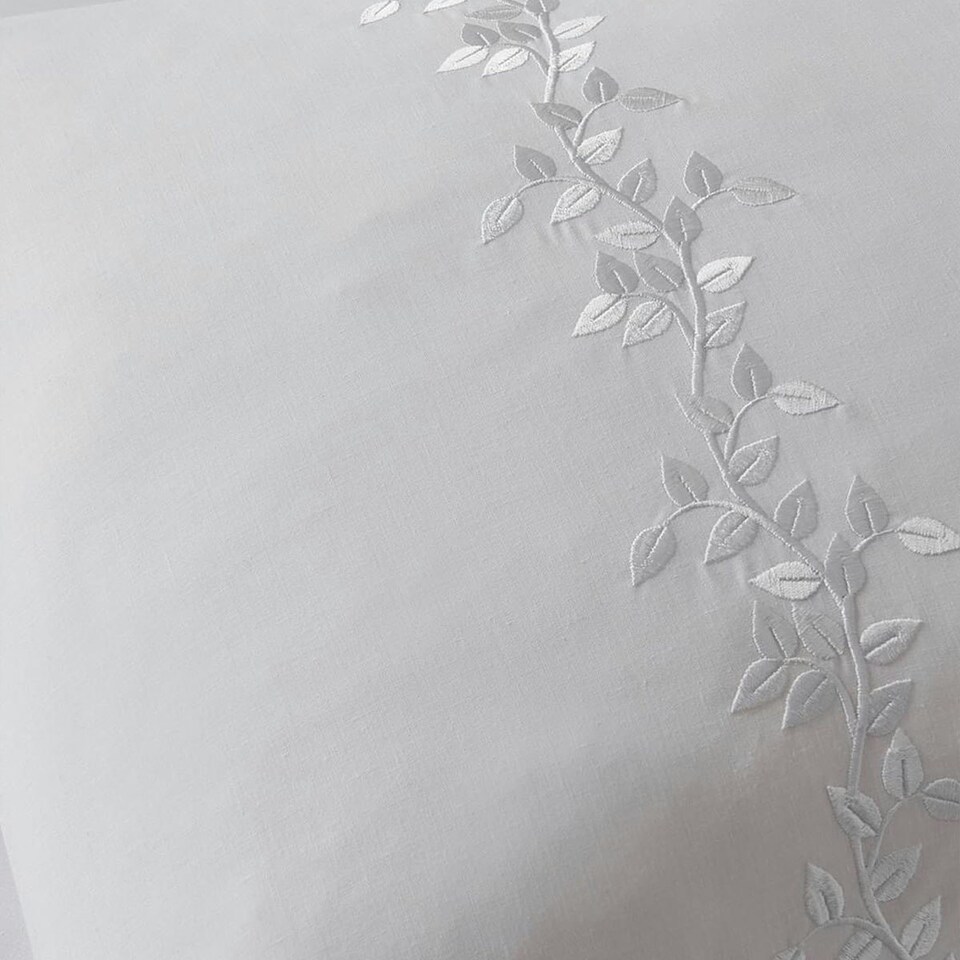 image 1 of Samantha Faiers Home Alice Leaf Embroidery Duvet Cover Set - King Size