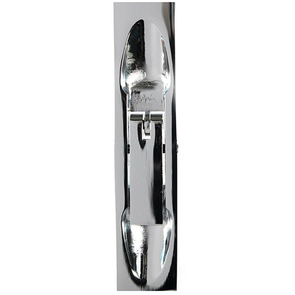 Loops Lever Action Flush Door Bolt with Flat Keep Plate 254 x 20mm Polished Chrome