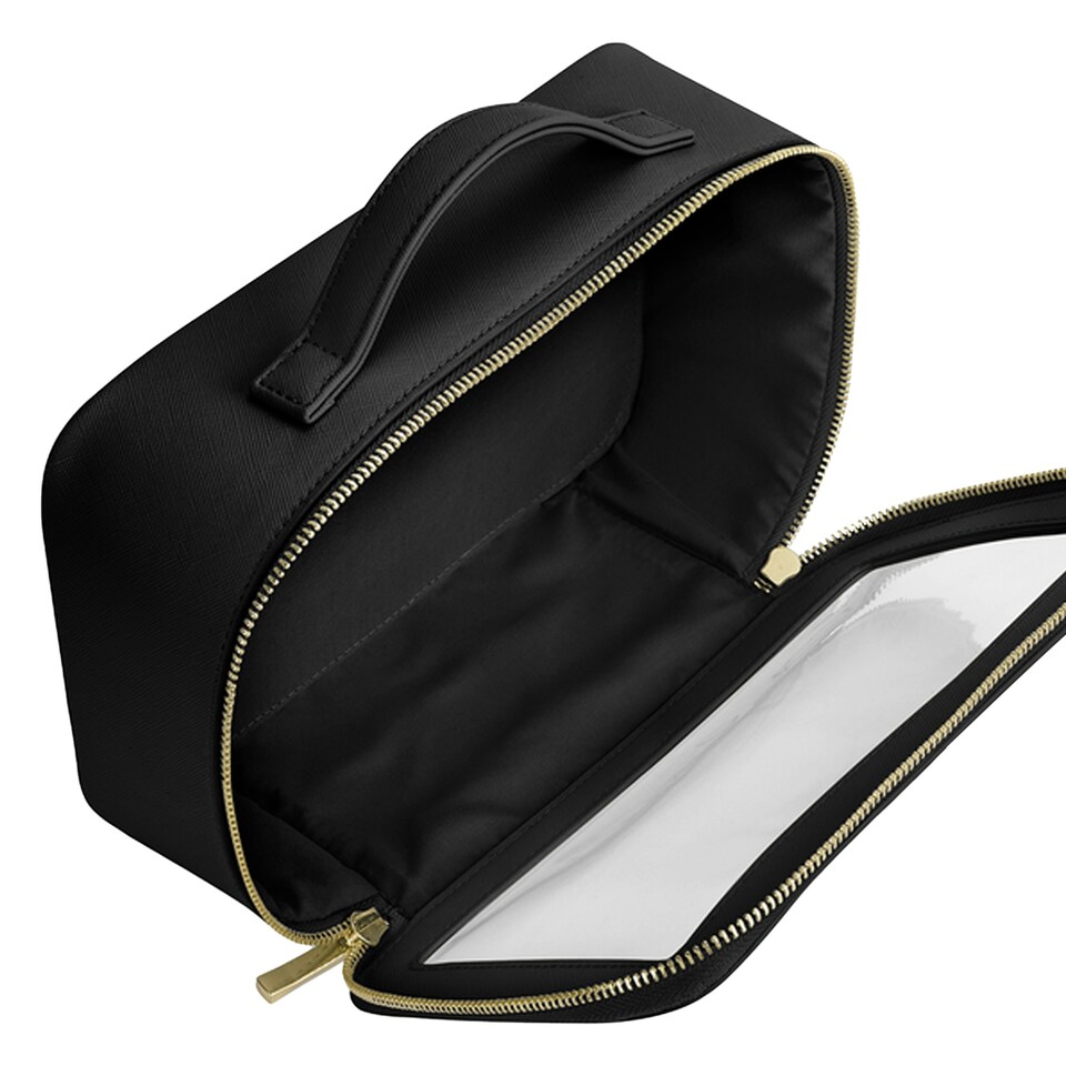 image 1 of Bagbase Boutique Clear Toiletry Bag - Black - One Size
