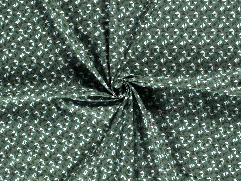 Green 100% Cotton Poplin Fabric for Dressmaking, Quilting, 150cm / 59" Wide - per metre