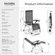 image 6 of Sun Lounger Cloud - folding, adjustable backrest and footrest - Per Piece Black